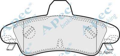 APEC BRAKING pad1363 -  Комплект тормозных колодок, дисковый тормоз